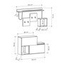 Hanah Home Perchero Holdon Antracita y Roble